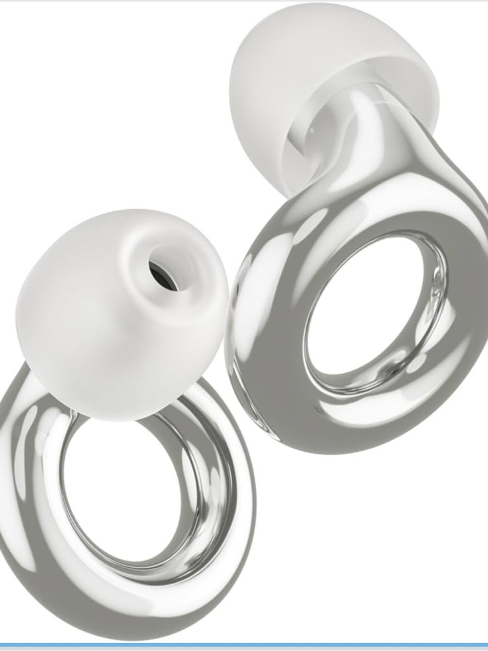 loop Silver Earbuds - Sleek Loop Experience 2 Plus